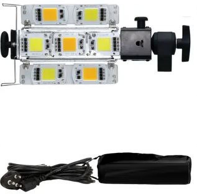 PICPRO Porta LED 7 Panel Light Natural ( Yellow + White ) 1000 lx Camera LED Light