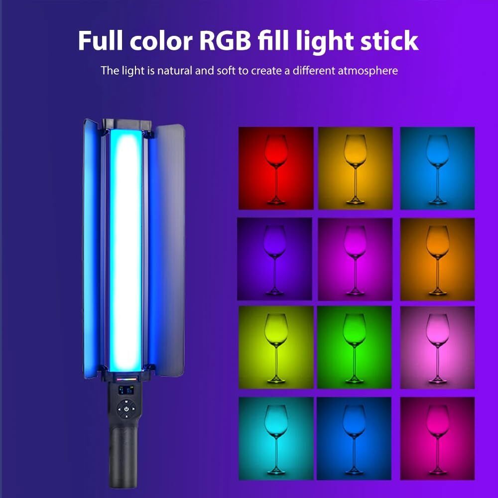 CZECH New-RGB LED Light Stick Wand In Good Qualilty XOK10 5800 lx Camera LED Light-picture-11