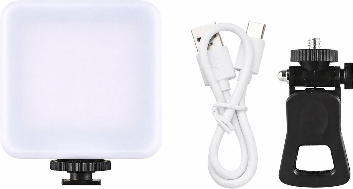 ANSHAURA RGB Clip On Camera Light for Vlog Videos, Selfies & Online Streaming Use 100 lx Camera LED Light