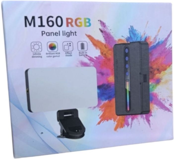 WunderVoX M160 RGB Pocket Fill Light for Professional Photography & Vlogging 1150 lx Camera LED Light-image-1