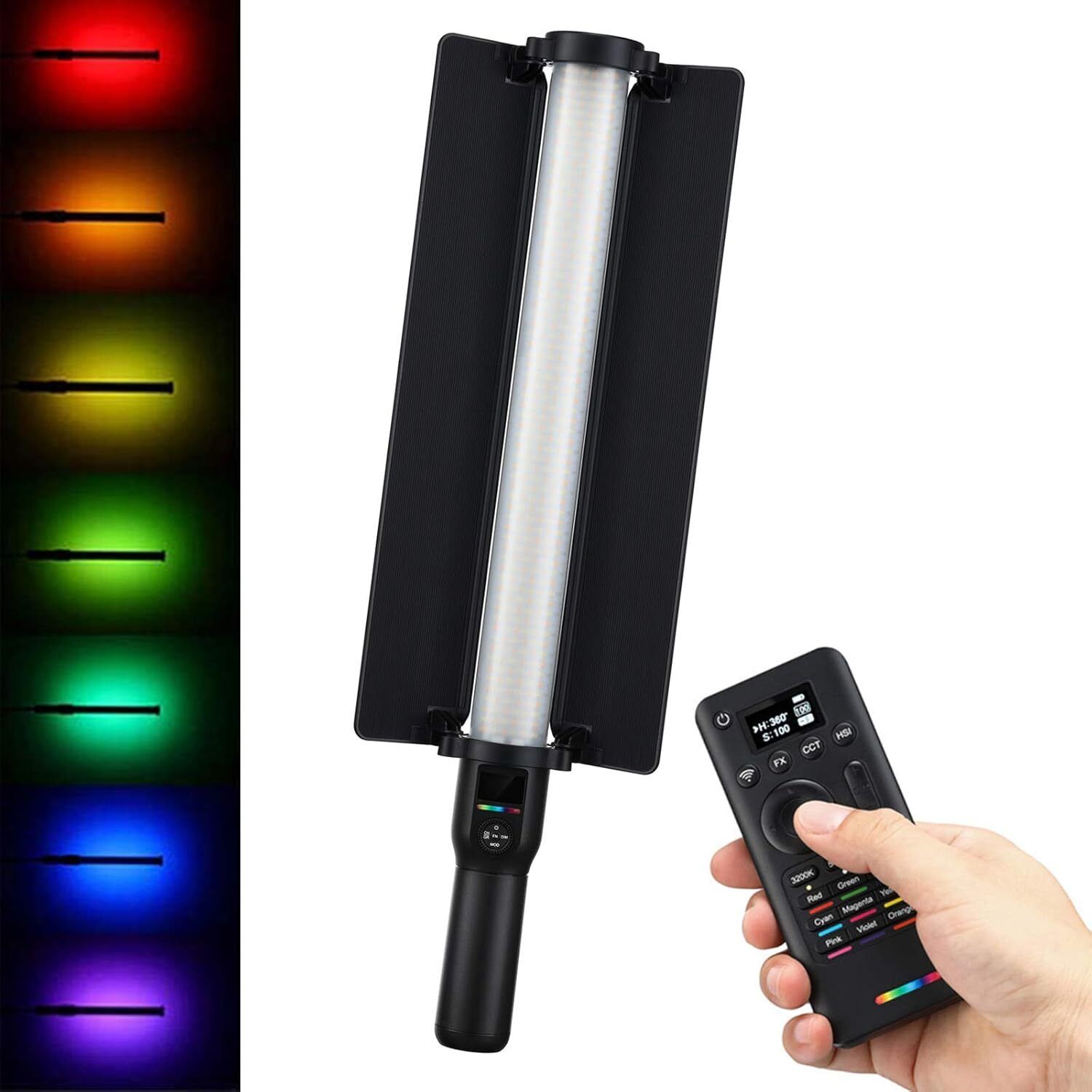 CZECH New-RGB LED Light Stick Wand In Good Qualilty XOK20 5800 lx Camera LED Light-image-38