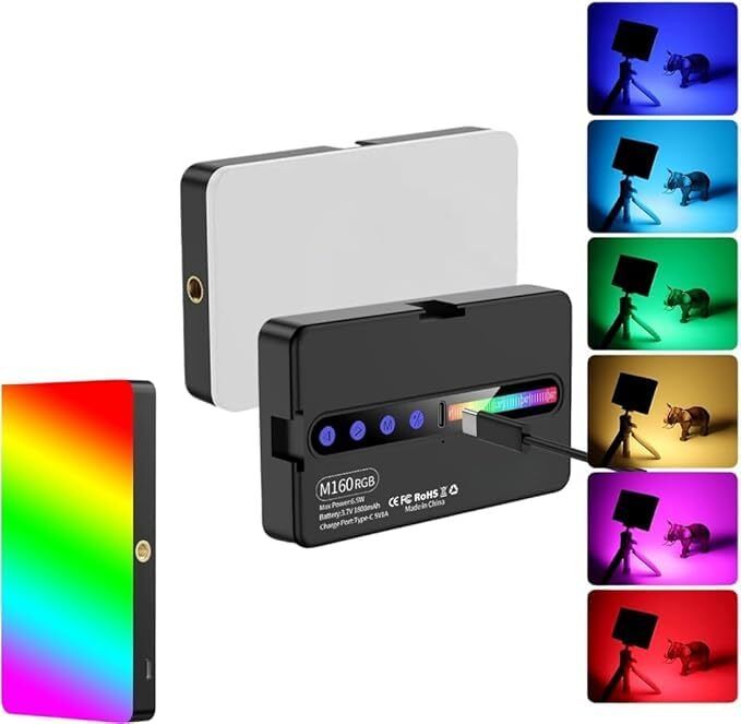 WunderVoX Dimmable LED Video Light with 2000mAh Rechargeable Battery for Photography 1150 lx Camera LED Light-image-21
