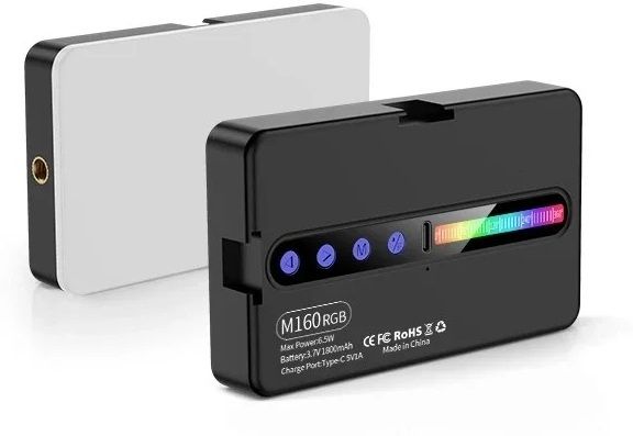 WunderVoX M160 Mini RGB Pocket Light for Reels, Shorts & TikTok Recording 1150 lx Camera LED Light-image-39