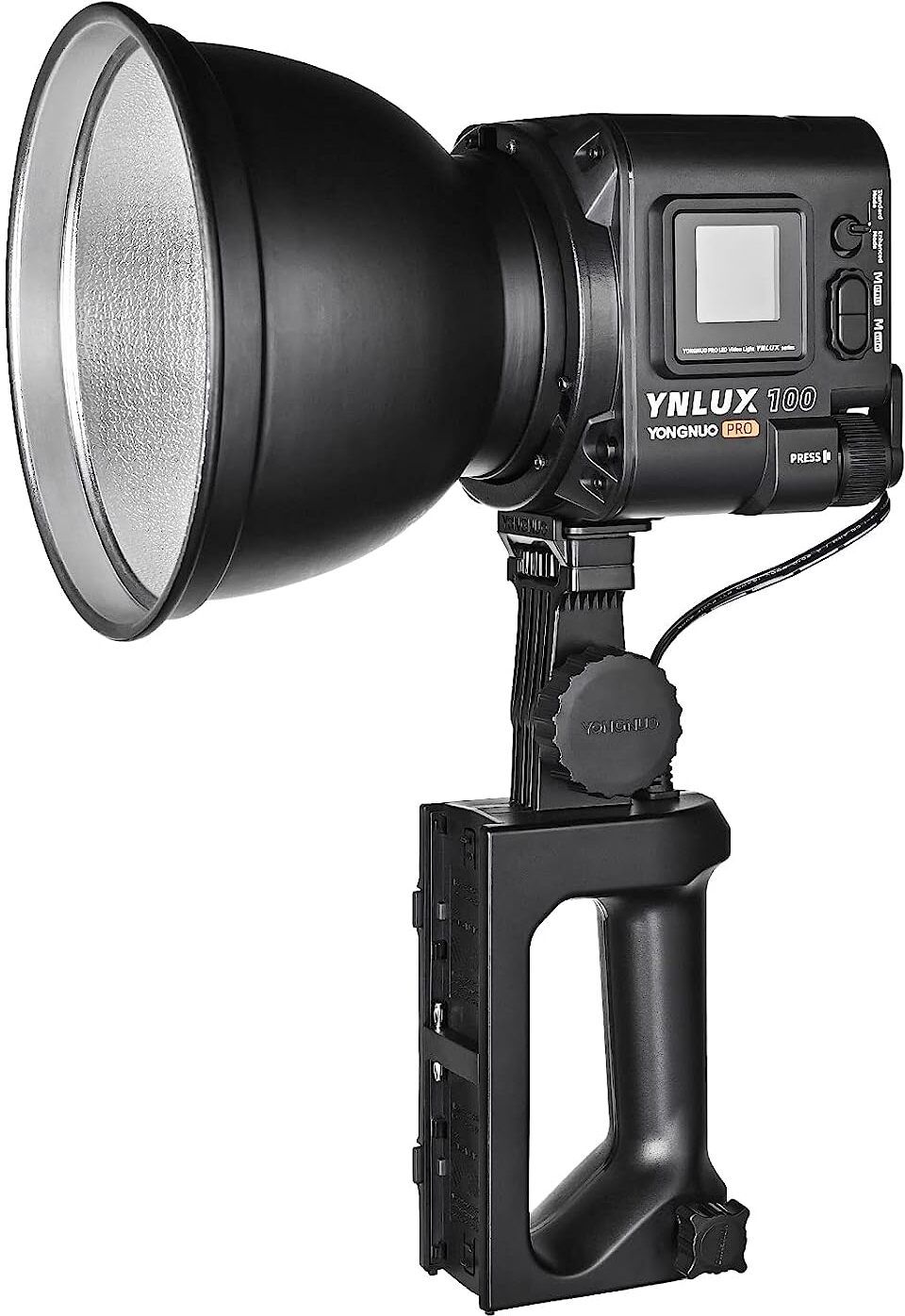 Yongnuo YNLUX100 Kit Pro 120W Bowens Mount, 2700-6200K Bi-Color CRI95+ Wireless Remote 12188 lx Camera LED Light-image-29