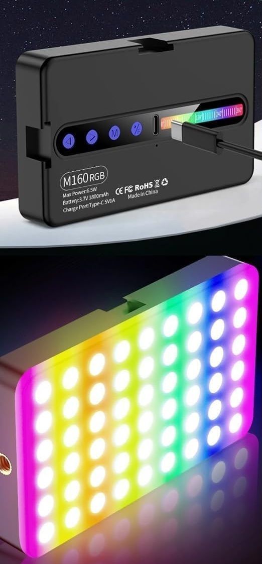 WunderVoX M160 Pocket Photography Light for Mobile & Camera Content Creation 1150 lx Camera LED Light-image-15