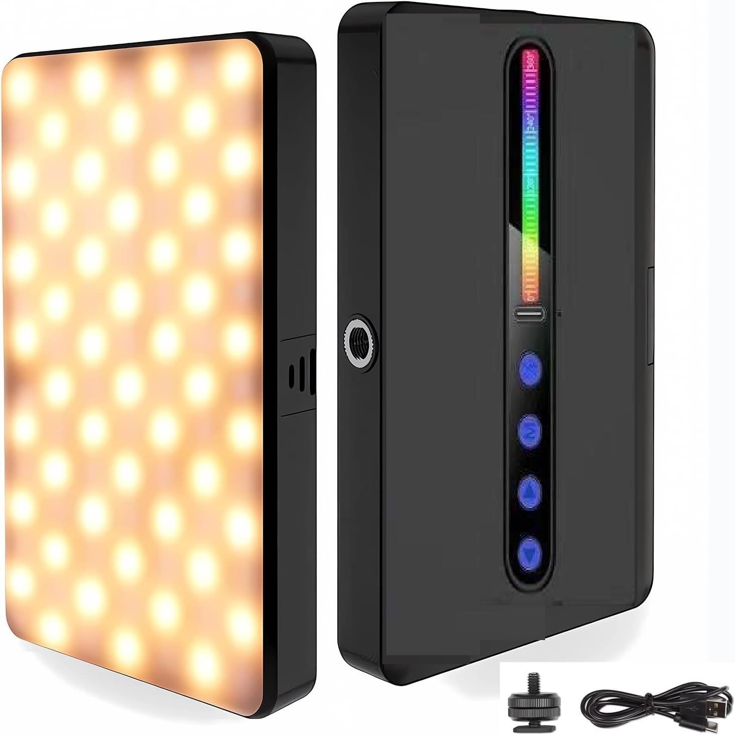 SUICUNE LED Camera Light, RGB Video Lights for Photography 1150 lx Camera LED Light