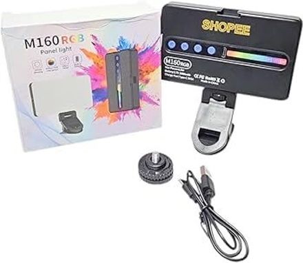 TEKNIVO M160 RGB LED Video Light For Camera, Vlogging, Photography & Live Streaming 4000 lx Camera LED Light-picture-14