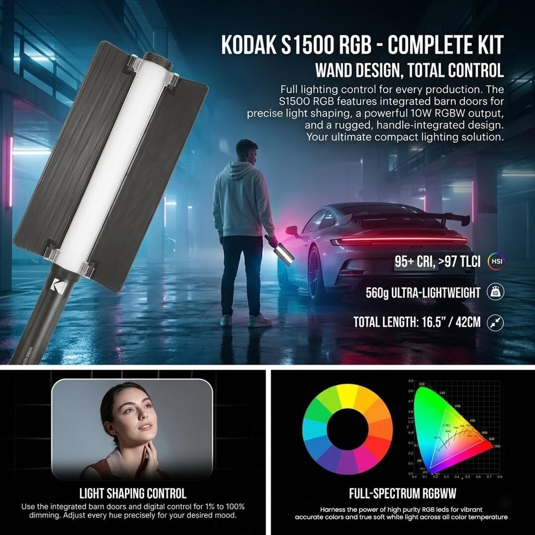 IMMUTABLE Rgb Led Light Stick Wand In Good Qualilty Camera Led Light BX26 5800 lx Camera LED Light-picture-21