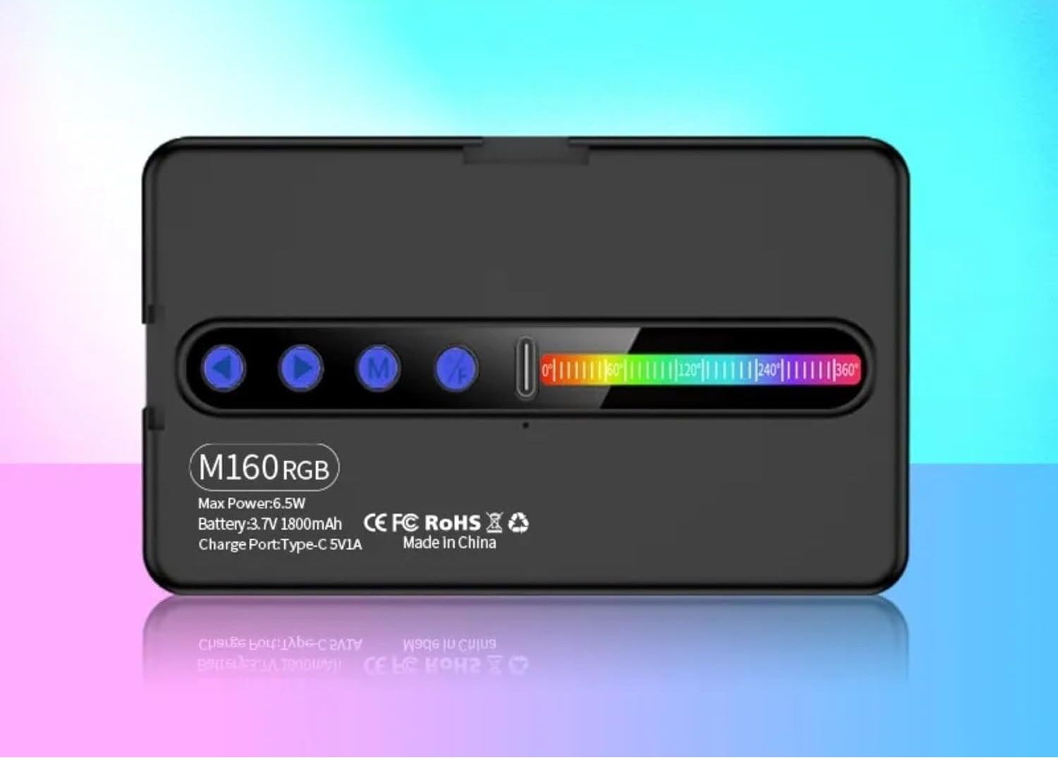WunderVoX M160 Mini RGB LED Light for Smartphone Photography & Reels 1150 lx Camera LED Light-image-28