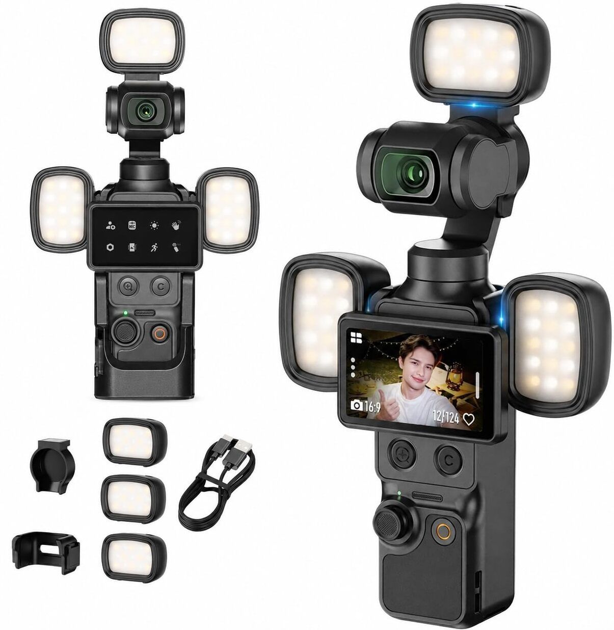 ZITRONIX LED Light Kit for Pocket Cameras 0 lx Camera LED Light-image-4