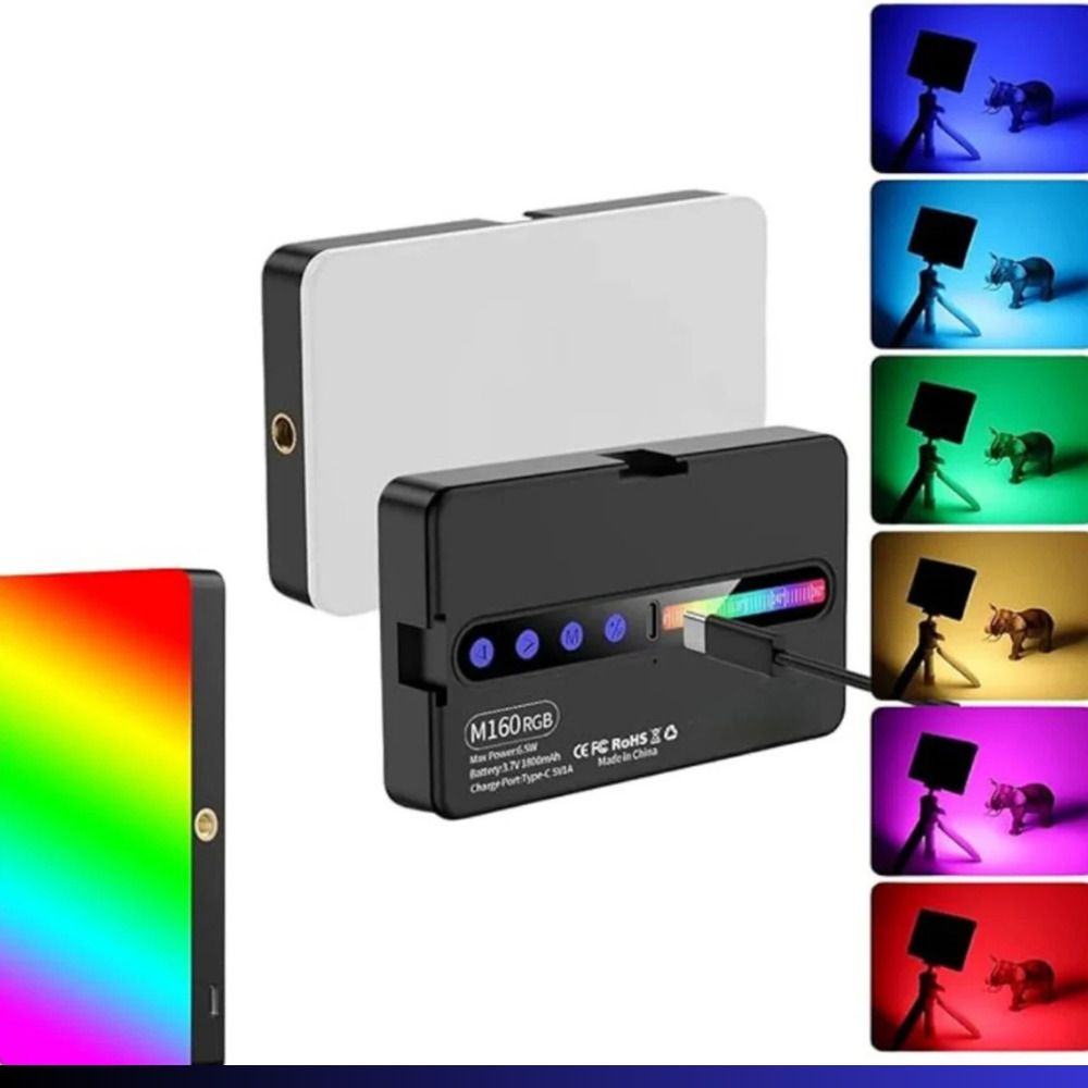 NETZI M160 RGB Portable Camera Light Dimmable Panel Lamp | for Live Stream/Selfie 0119 1150 lx Camera LED Light-image-8