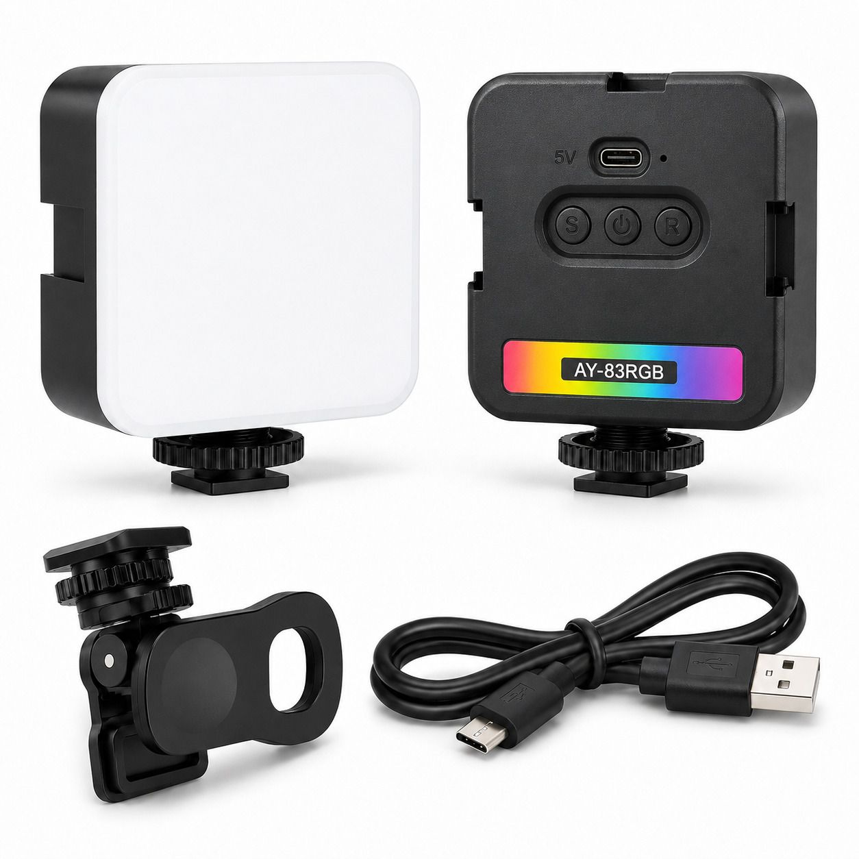 FEBLICH Portable LED Pocket Video RGB Studio Light for Video Shooting, Camera LED Light 0 lx Camera LED Light-image-31
