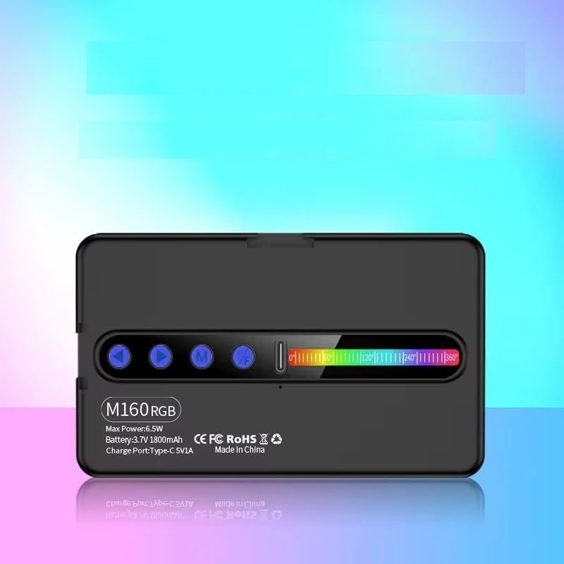 Clefairy Portable RGB Video Light, LED Camera Light Panel 1150 lx Camera LED Light