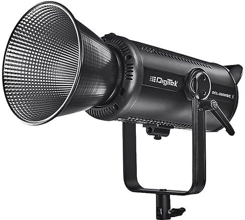 digitek dcl-500 wbc combo 460w bi-color continuous led video light with 18cm reflector 42000 lx camera led light
