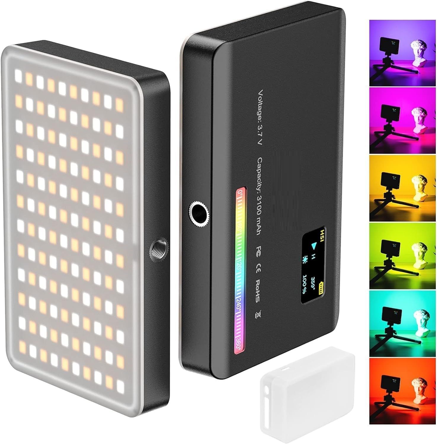 TRUDO M160 RGB LED Light for Mobile Filmmaking & Social Media Content 1150 lx Camera LED Light-picture-27