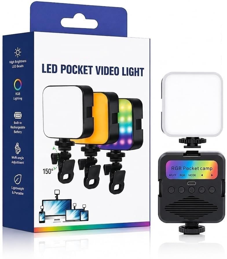 WunderVoX AY-83 Portable LED Camera Light for YouTube Podcast & Reels 1150 lx Camera LED Light-image-46
