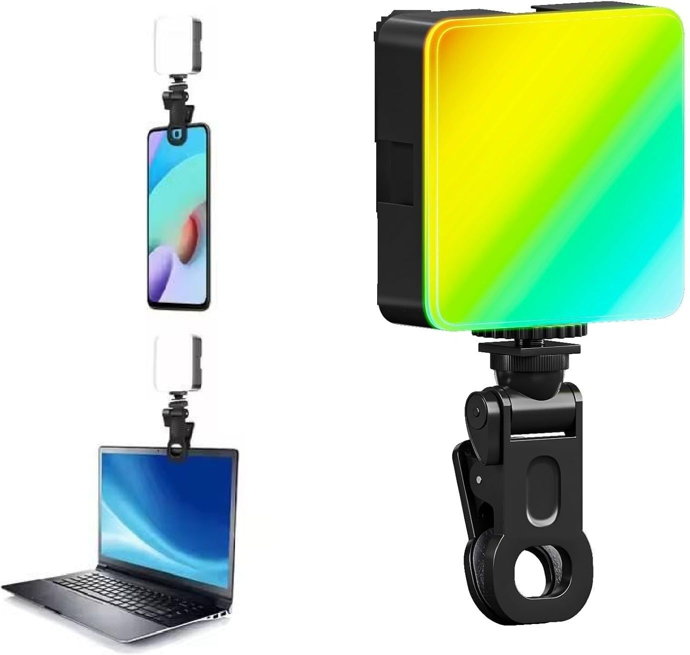 CHG LED Camera Light Panel with LEDs and Adjustable Brightness & Color 100 lx Camera LED Light-image-12