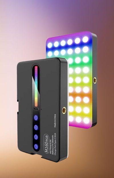 Gentle e kart M160 RGB Panel Lighting Compact And Lightweight Design For Easy Portability 800 lx Camera LED Light-image-23