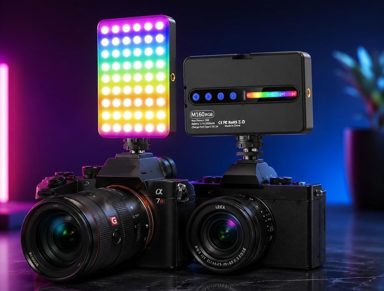 WunderVoX M160 RGB Creator Light for Studio, Podcast & Video Production 1150 lx Camera LED Light-image-19