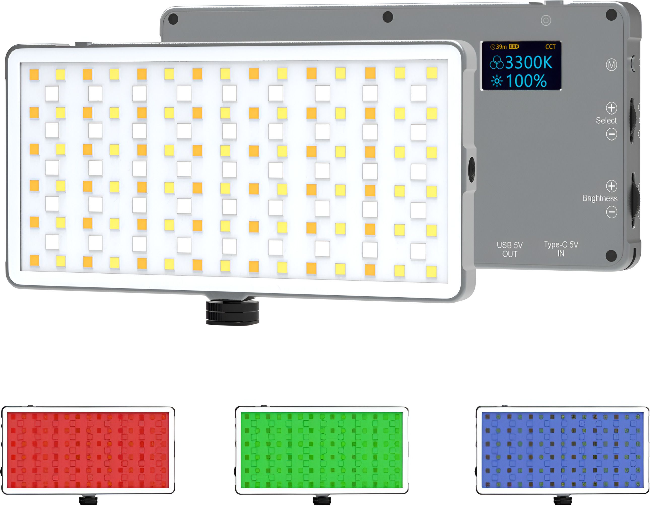 DIGITEK LED-D135 ML Portable RGB LED 10w Video Light with 96 CRI | 21 Preset Effects | 4200Mah Battery | Multi Scene Lightening | Colour Temperature & Brightness Control 3600 lx Camera LED Light-image-27