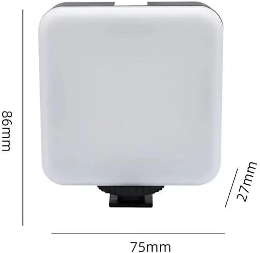 ZIRAK RGB On-Camera LED Light | Portable Photography & Video Shooting Light 800 lx Camera LED Light-image-46