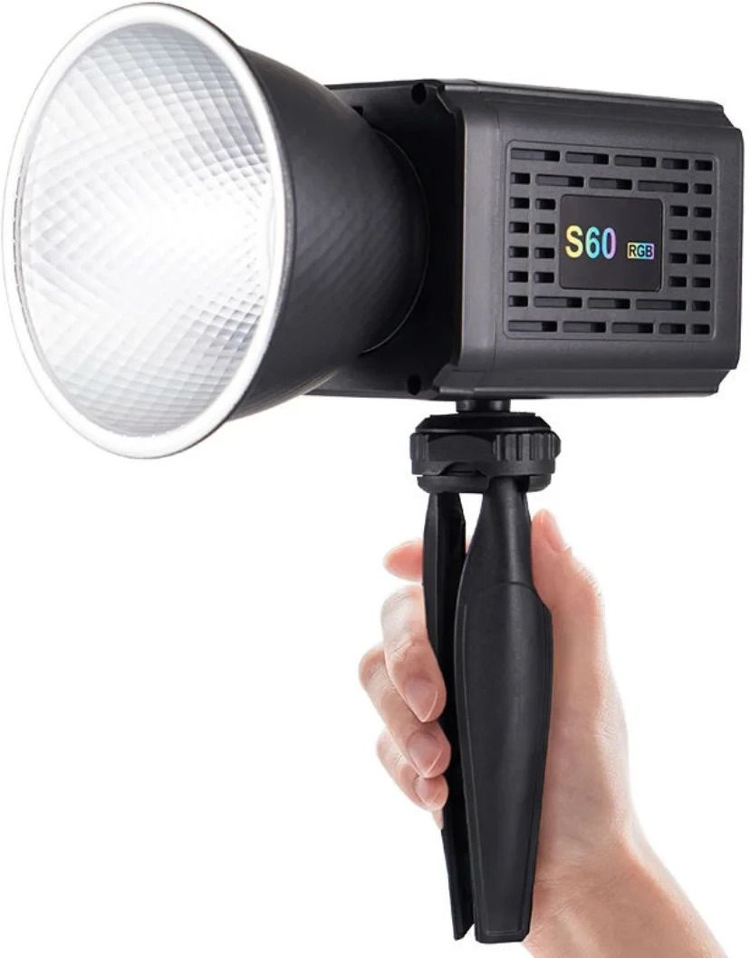 Deoxys 60W RGB Portable LED Video Light, Adjustable Color Temperature, 3200K-6500K 1300 lx Camera LED Light-image-9