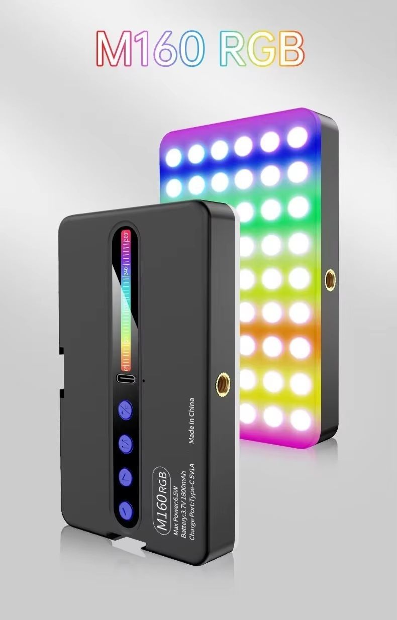 MOBONE M160 RGB Portable Pocket Camera Light 800 lx Camera LED Light-image-35