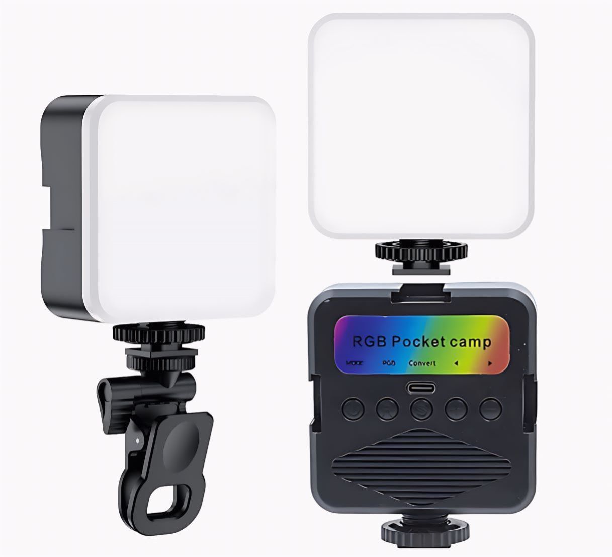 ELITEWAVE LED Video Light for Phone,, Camera Laptop with Clip 100 lx Camera LED Light