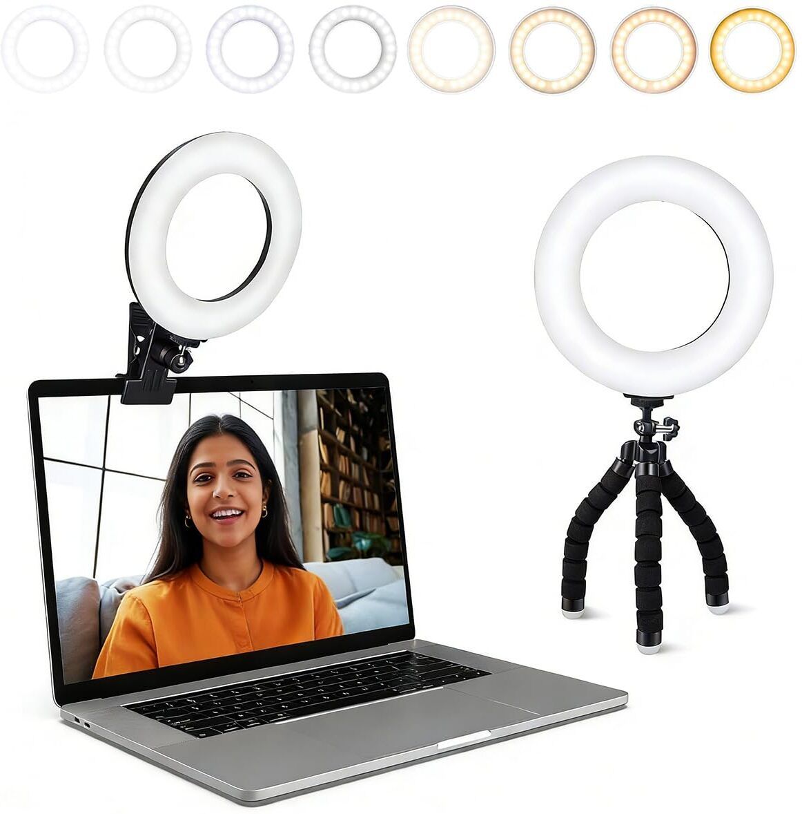 SUPVOX 6 inch ring Selfie Flash With Tripod-image-49