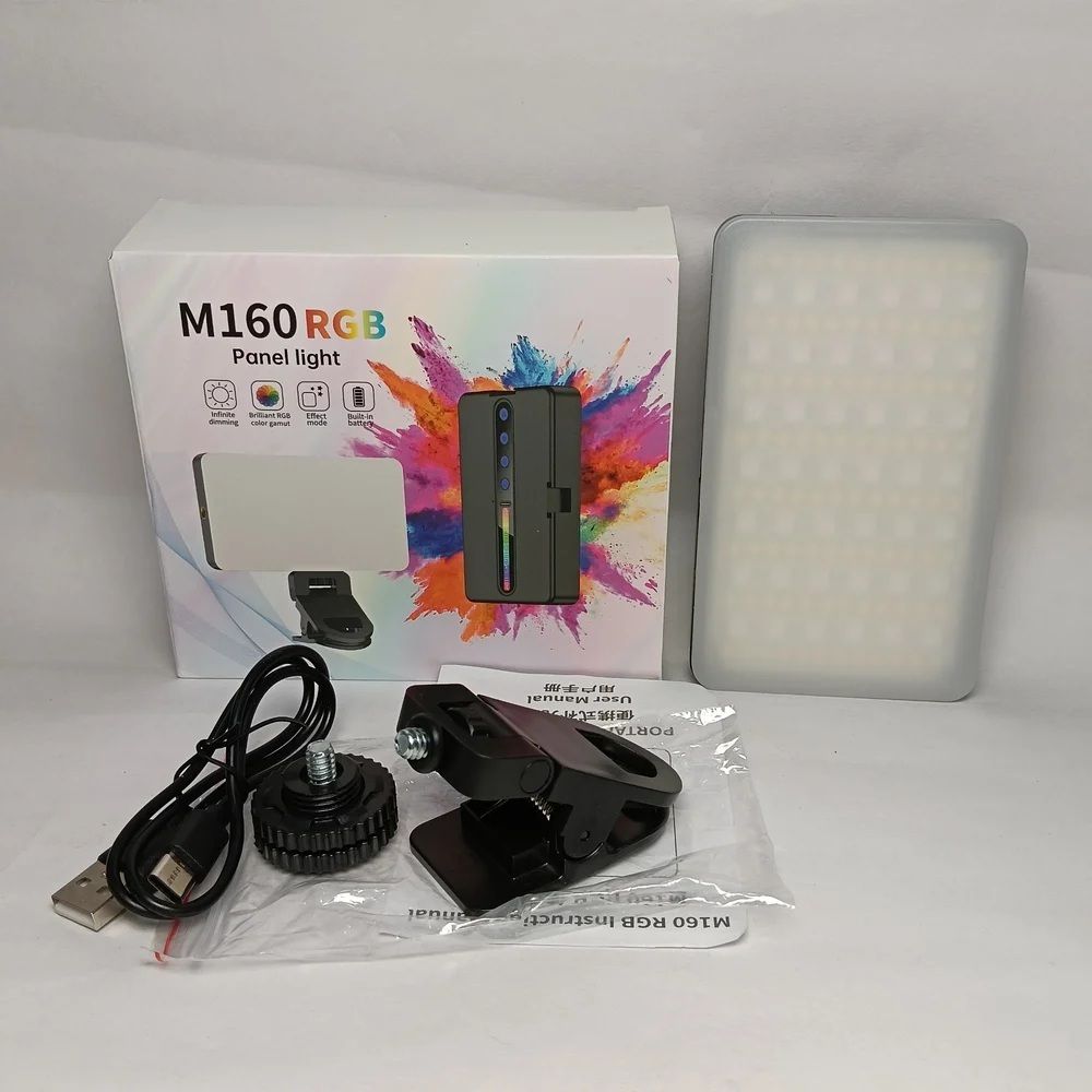 TRUDO M160 RGB Camera Light with Portable Pocket Size Design 1150 lx Camera LED Light-image-5