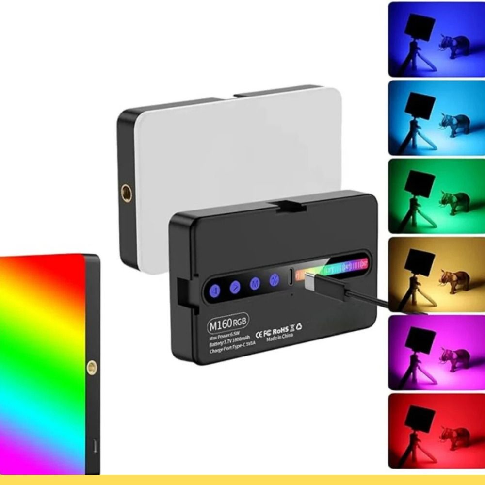 NETZI M160 RGB Portable Camera Light Dimmable Panel Lamp | for Live Stream/Selfie 0105 1150 lx Camera LED Light-image-12