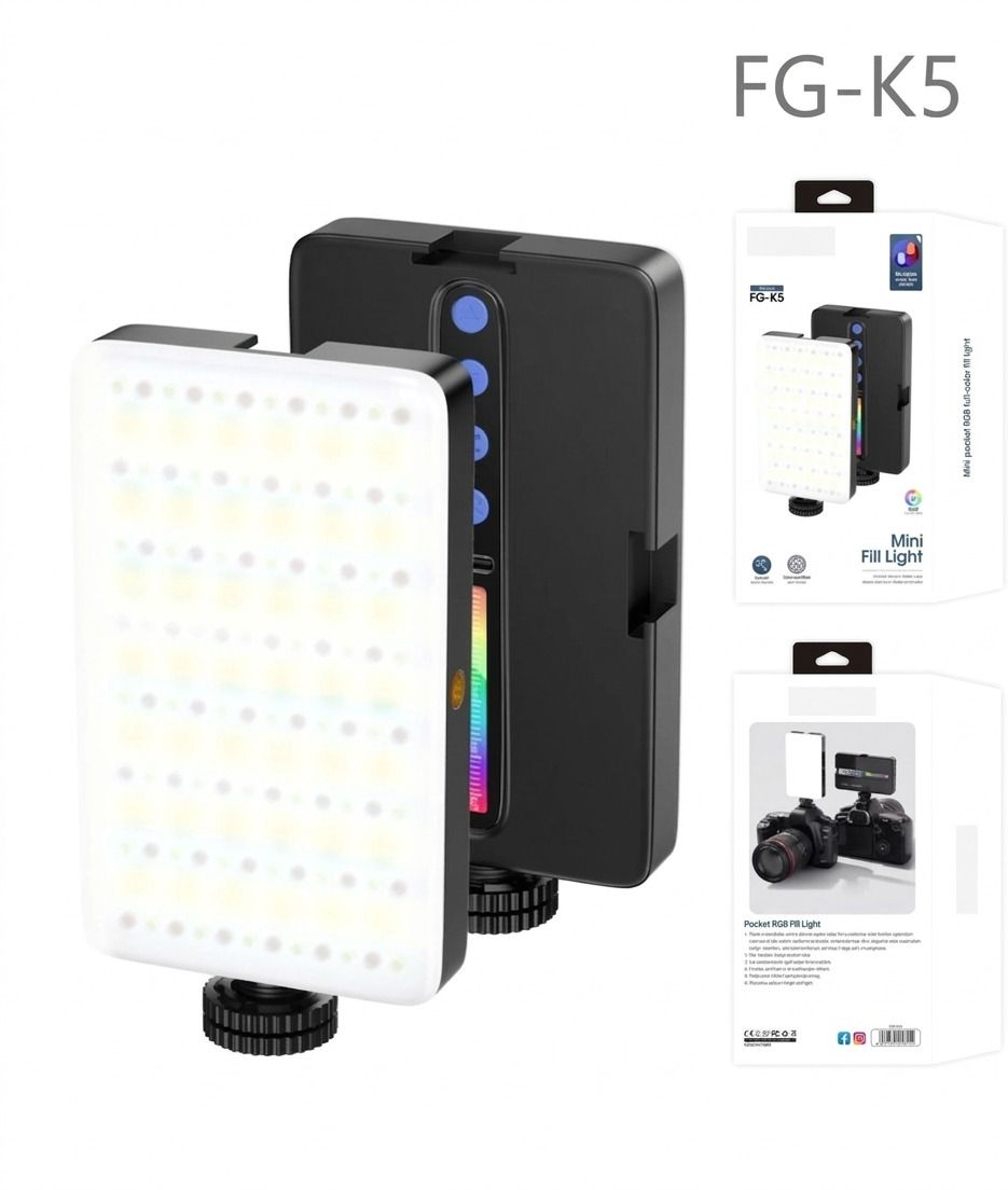 Carecase Fitgear slephi light 1800mah battery portable mini led vedio light flash 1150 lx Camera LED Light-image-40