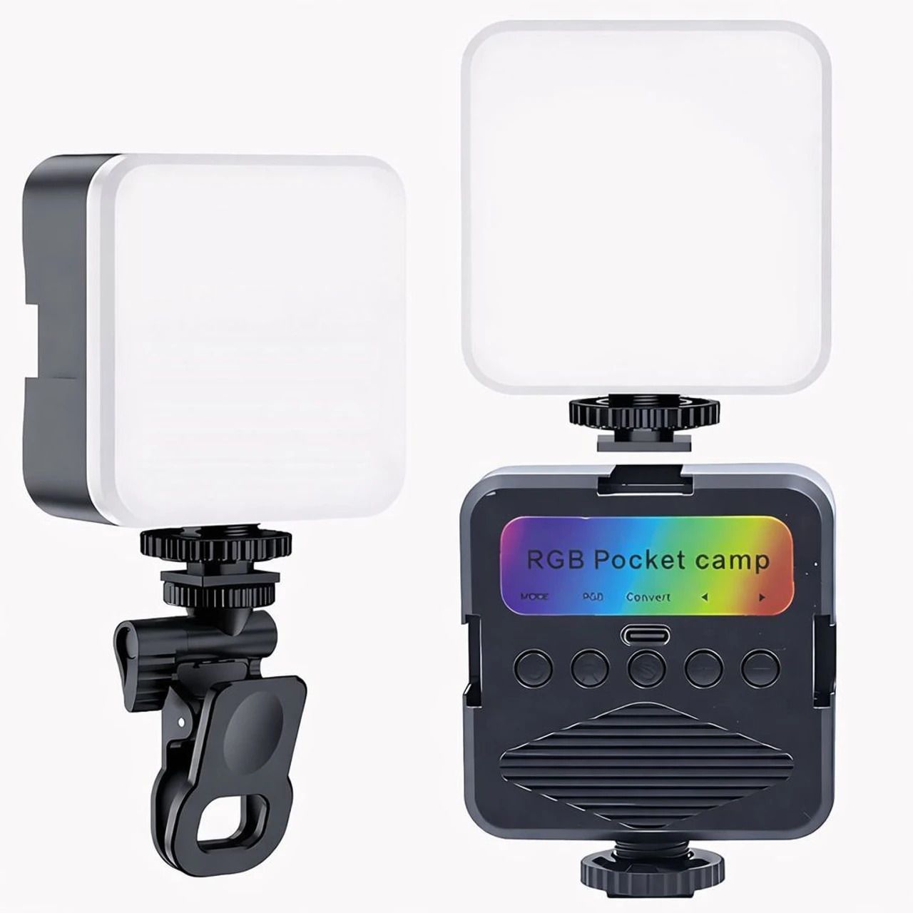 Like Star LED Pocket Video Light with Adjustable Brightness, Rechargeable, Clip-On 100 lx Camera LED Light-picture-10