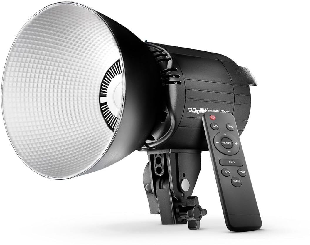 DIGITEK Lite DCL-150WBC Combo Bi Color Continuous LEDLight with 18 CM ReflectorSuitable 5400 lx Camera LED Light-image-33