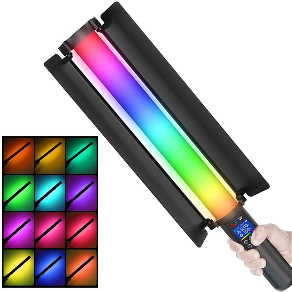 4uonly RRT_RGB LED Light Stick Wand In Good Qualilty BN5 5800 lx Camera LED Light-image-42