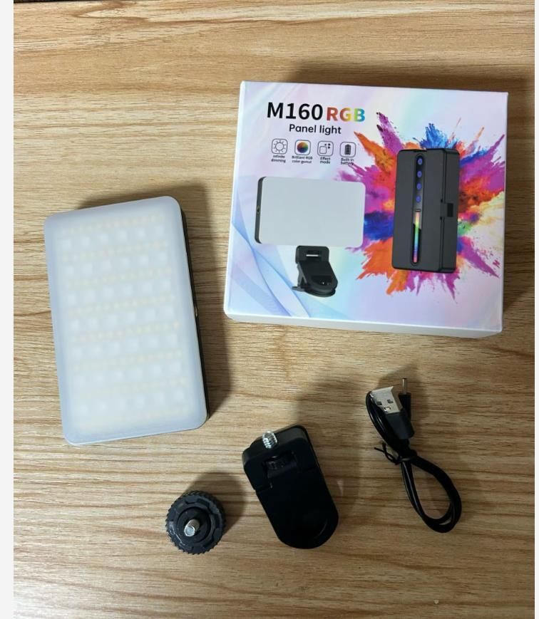 PAPLAJ ENTERPRISES M160 RGB Portable Pocket Camera Light Dimmable Panel Lamp 1000 lx Camera LED Light-image-49