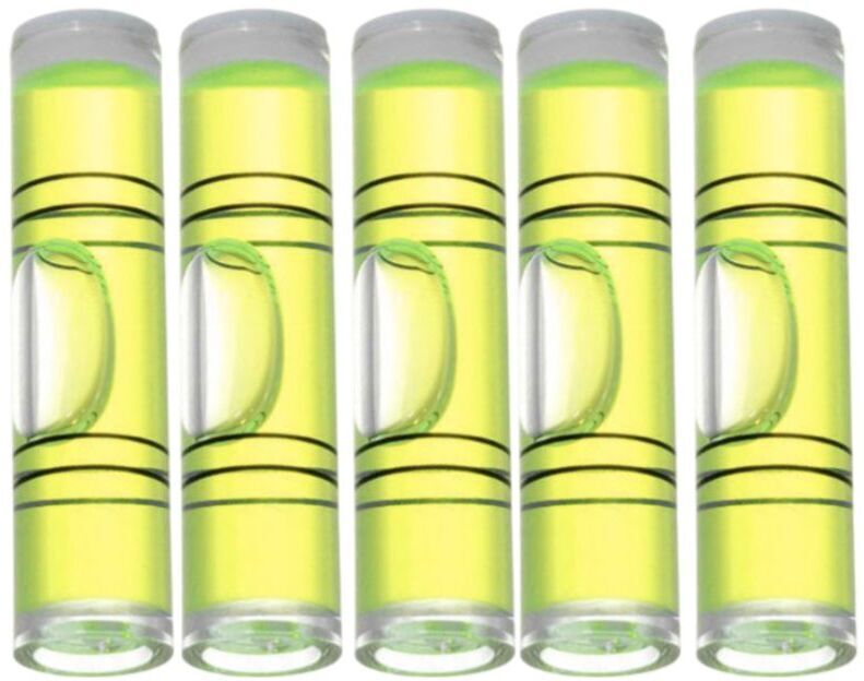 I-Birds Enterprises Plastic Bubble Level Cylinder For Photo Frame Hanging Tools Spirit Leveler Vials Levelling Base Camera Leveler