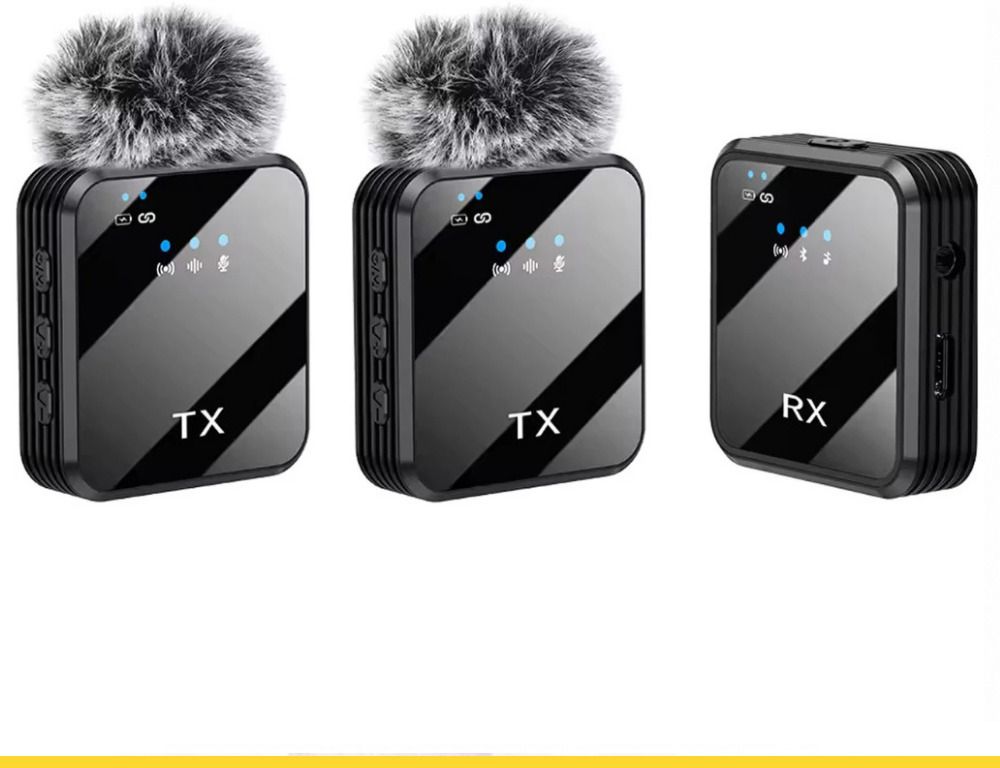 NETZI F11-2 Dual Wireless Mic for Youtuber,vlogging,recording 0128 Camera Microphone-image-34