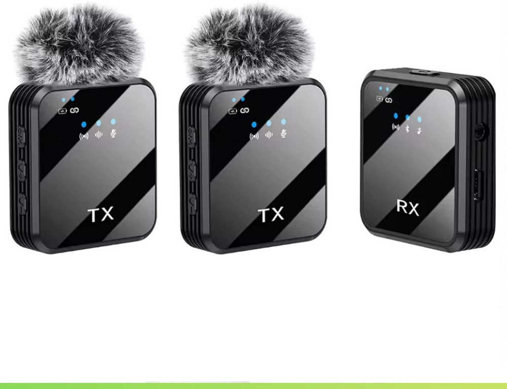 NETZI F11-2 Dual Wireless Mic for Youtuber,vlogging,recording 0112 Camera Microphone-image-37