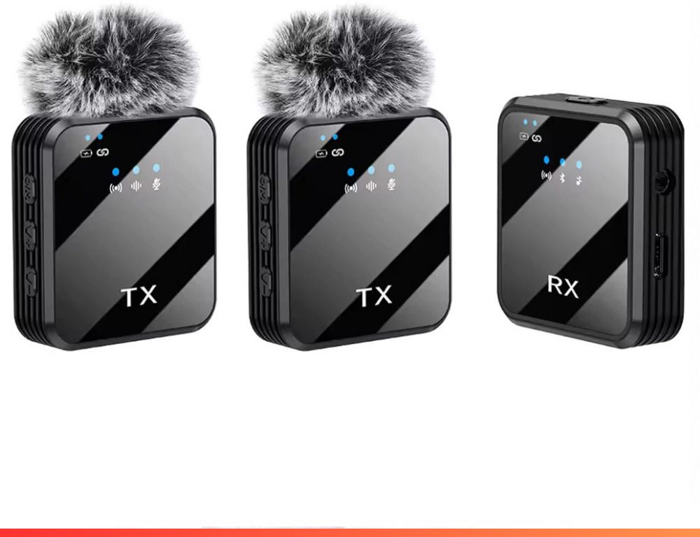 NETZI F11-2 Dual Wireless Mic for Youtuber,vlogging,recording 0119 Camera Microphone-image-35