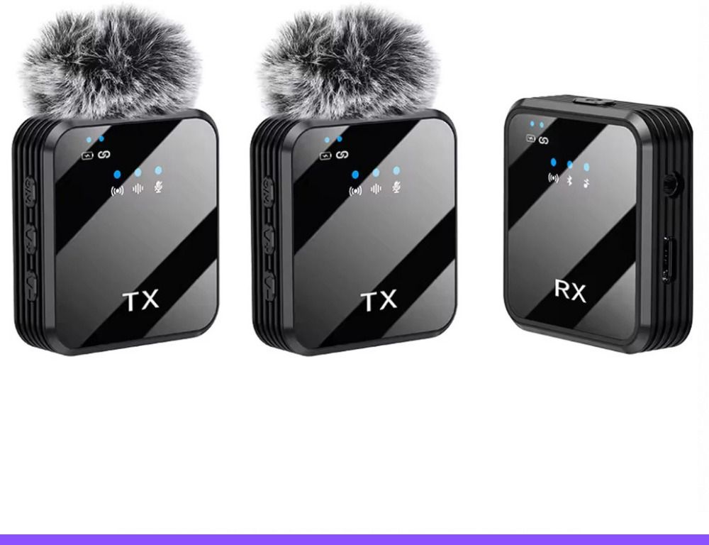 NETZI F11-2 Dual Wireless Mic for Youtuber,vlogging,recording 0117 Camera Microphone-picture-21