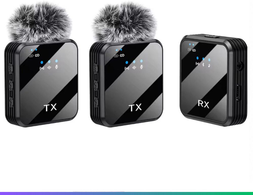NETZI F11-2 Dual Wireless Mic for Youtuber,vlogging,recording 0101 Camera Microphone-picture-27