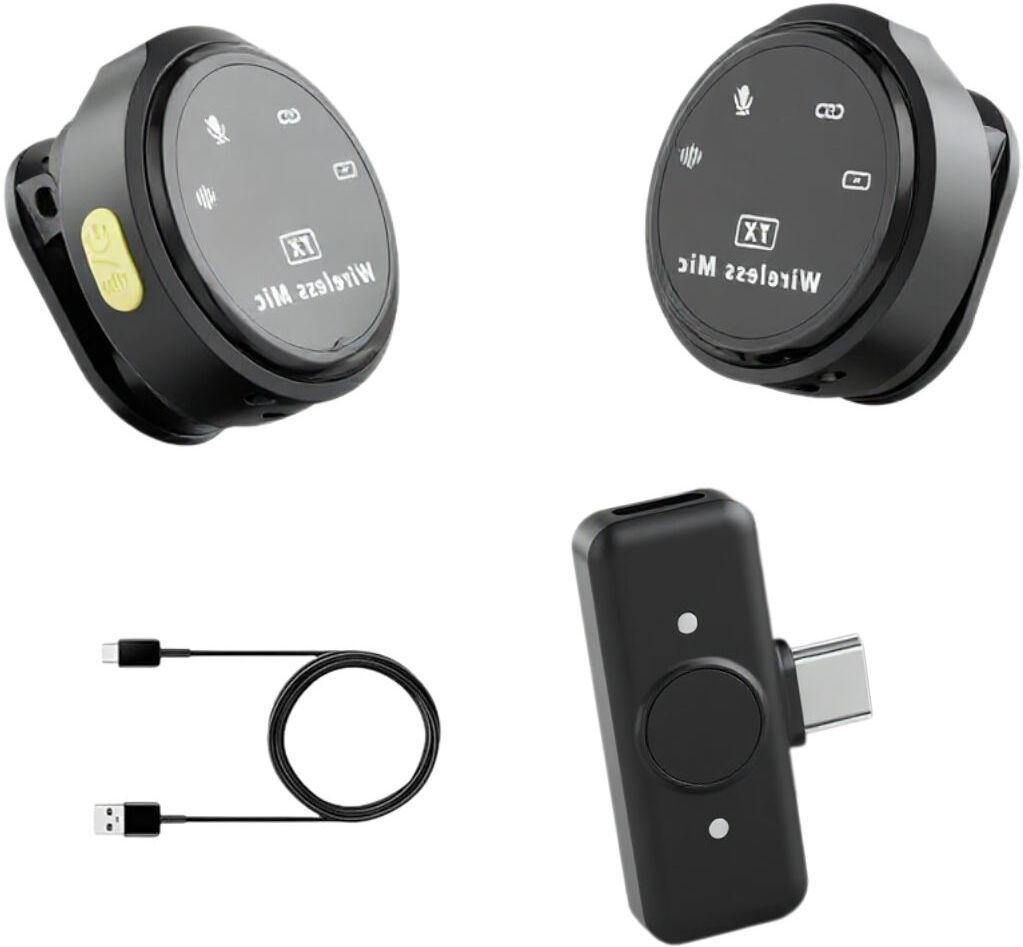 GADGETSWEAR Dual Wireless Lavalier Microphone Q8 for YouTube, Vlogging, Podcasting & Reel Camera Microphone-picture-21