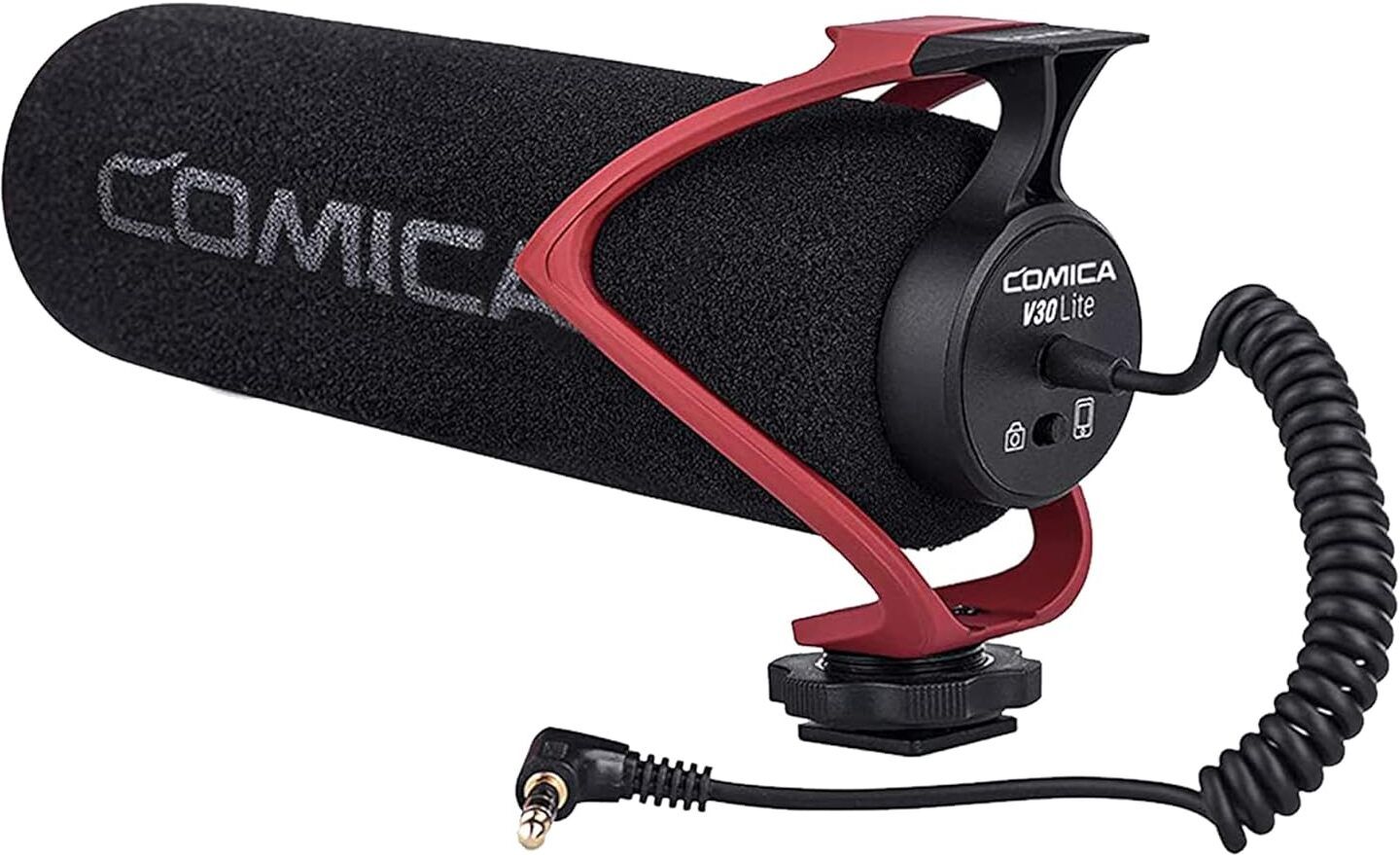 Comica (OPEN BOX) CVM-V30 LITE Shotgun Microphone with 3.5mm Jack (Red) Camera Microphone-picture-28