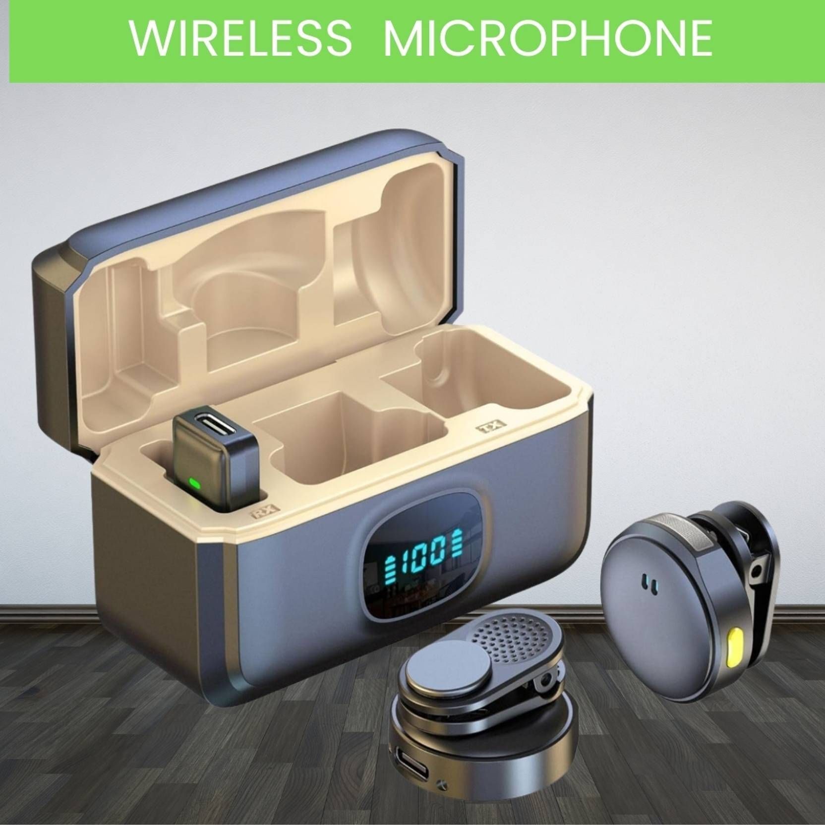 HK HUB Q8 Wireless Mic for Noise Reduced Recording Camera Microphone-picture-12