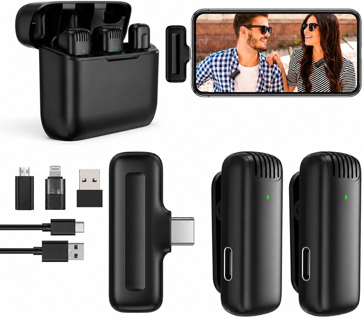 Wtn J13 Wireless Mic For Video Recording, YouTube Camera Microphone-picture-30