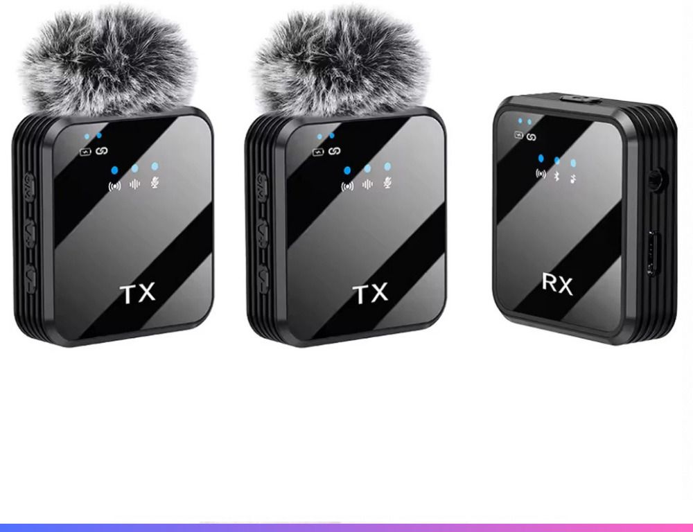 NETZI F11-2 Dual Wireless Mic for Youtuber,vlogging,recording 0102 Camera Microphone-picture-44