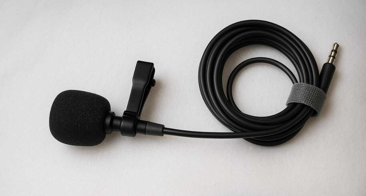 Ma Creation "3.5mm Clip-On Collar Microphone for YouTube, Mobile, DSLR, PC, Laptop Camera Microphone image 1