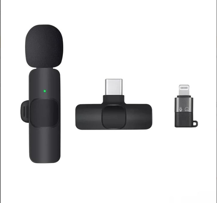 V88R K8 Wireless Lavalier Microphone for Android & iPhone with Noise Reduction Camera Microphone-image-15