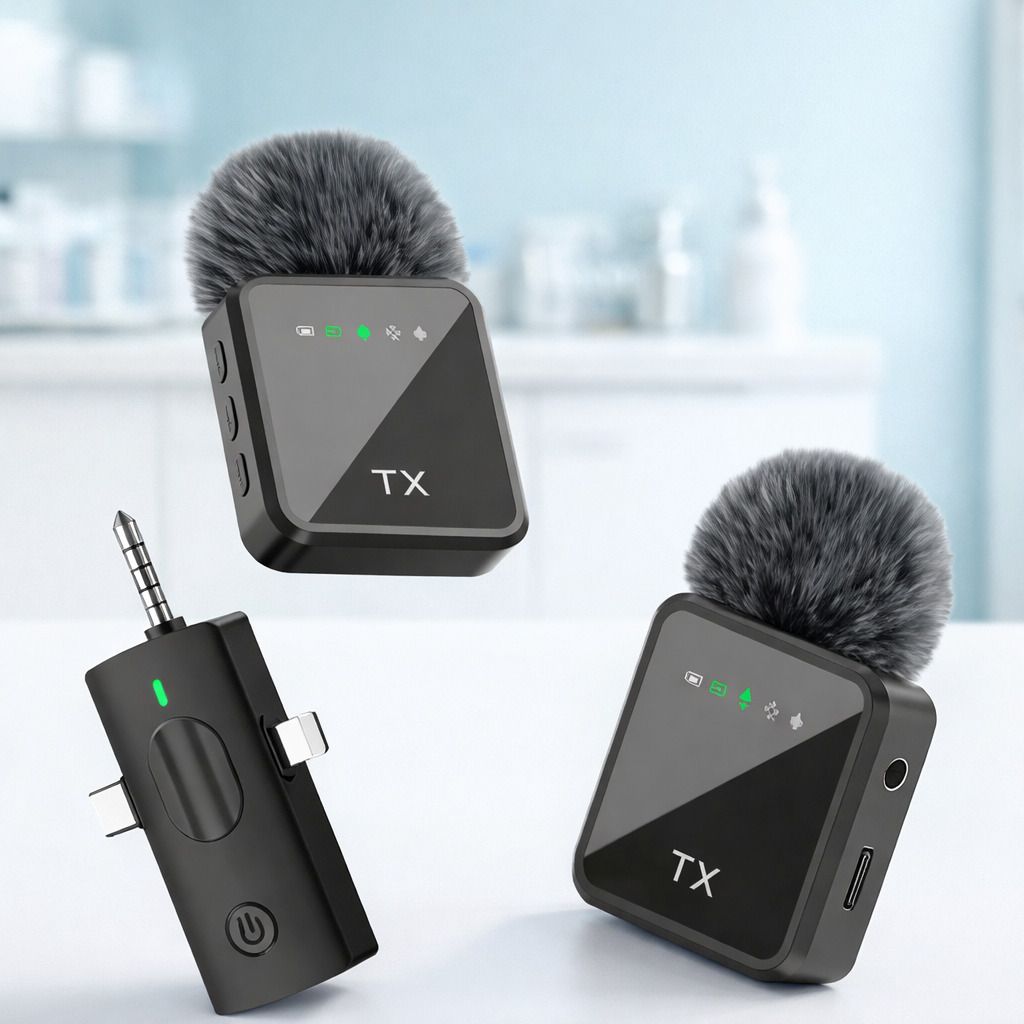 Good One 3 in 1 Microphone for iPhone/Android/Camera, Wireless Microphones Camera Microphone-image-26